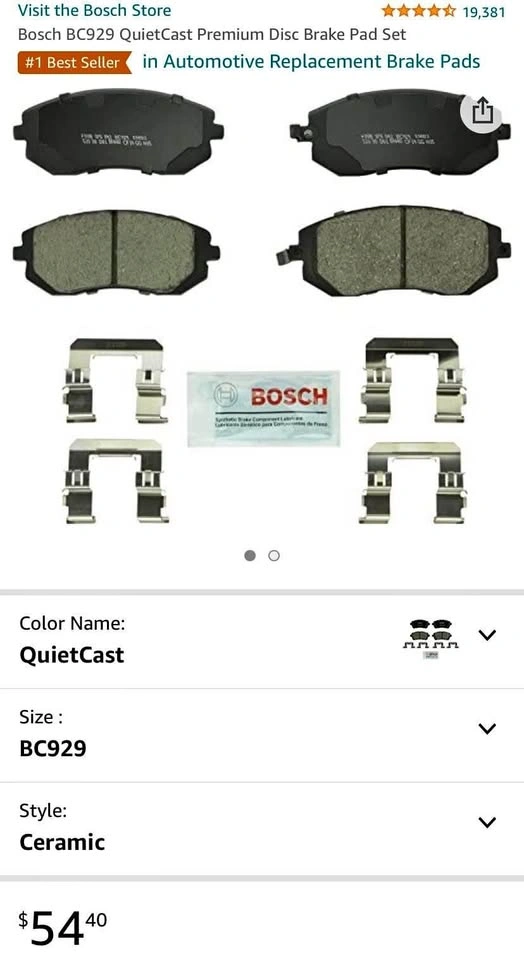 Premium Disk Front Brake Pads (SAAB, Subaru)