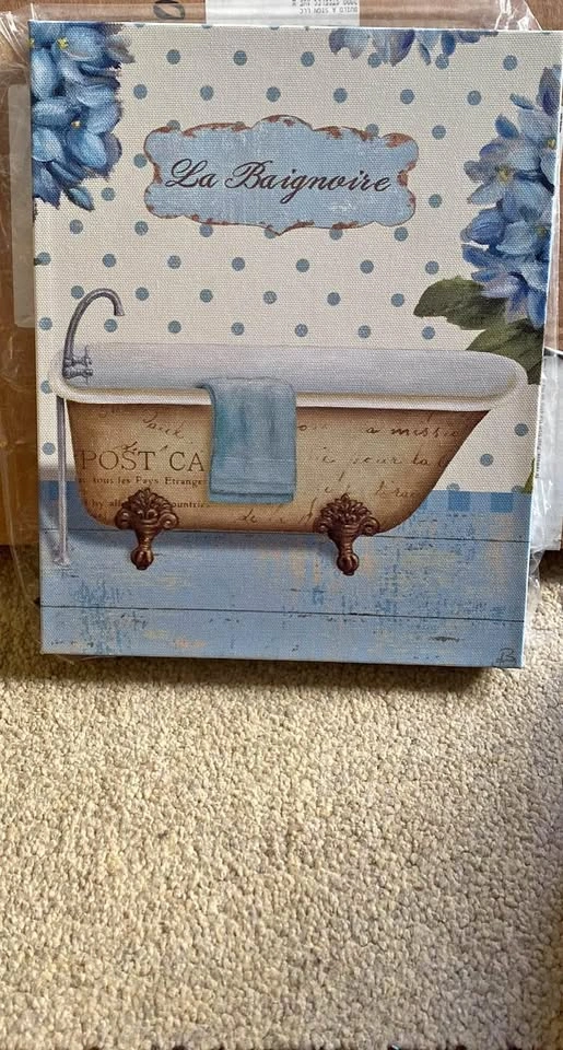 Thinking of You (La Baignoire) Bath Canvas