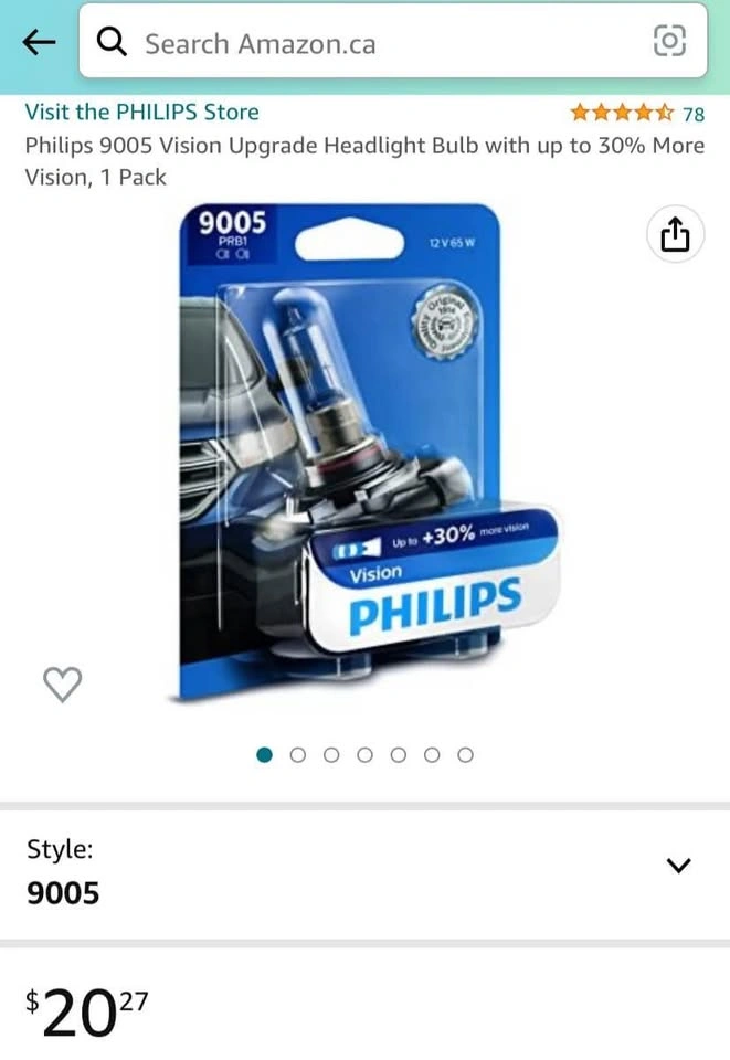 Philips 9005 Headlight Bulb, (1 PK) - photo 2