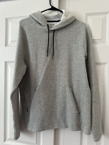 Old Navy Men's Gray Active Dynamic Fleece Pullover Hoodie M