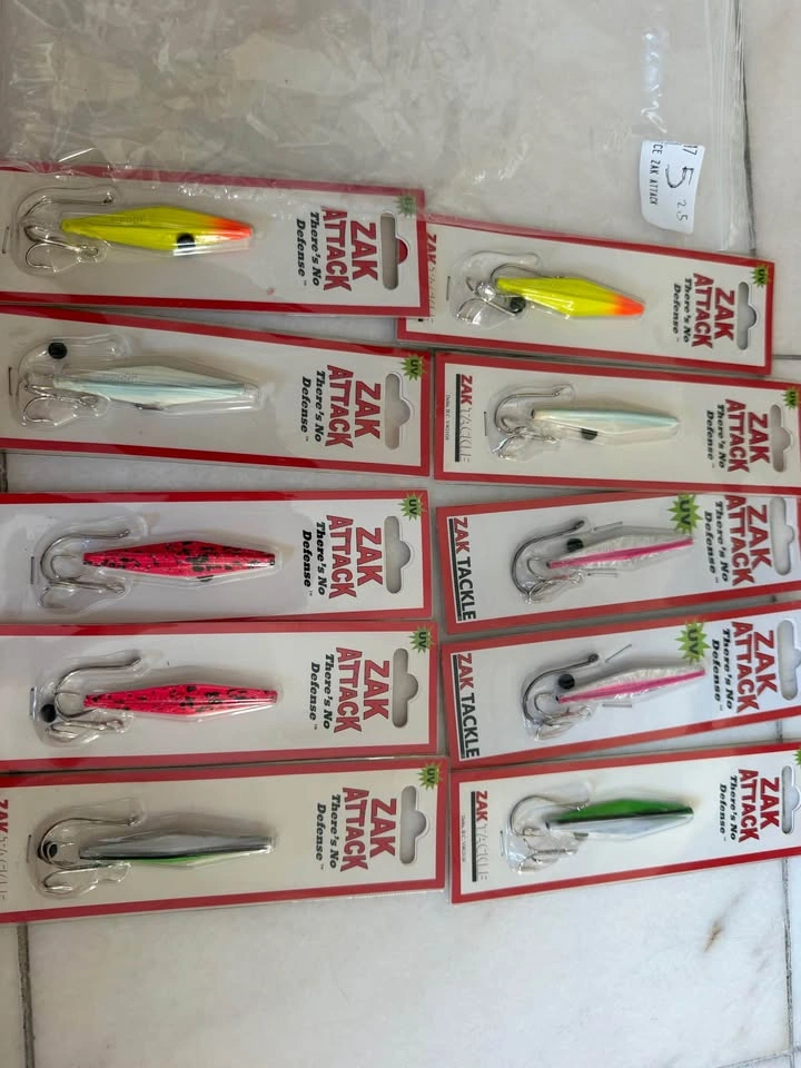 Zak Tackle Zak Attack Fishing Lures lot of 10 (2.5 inch)