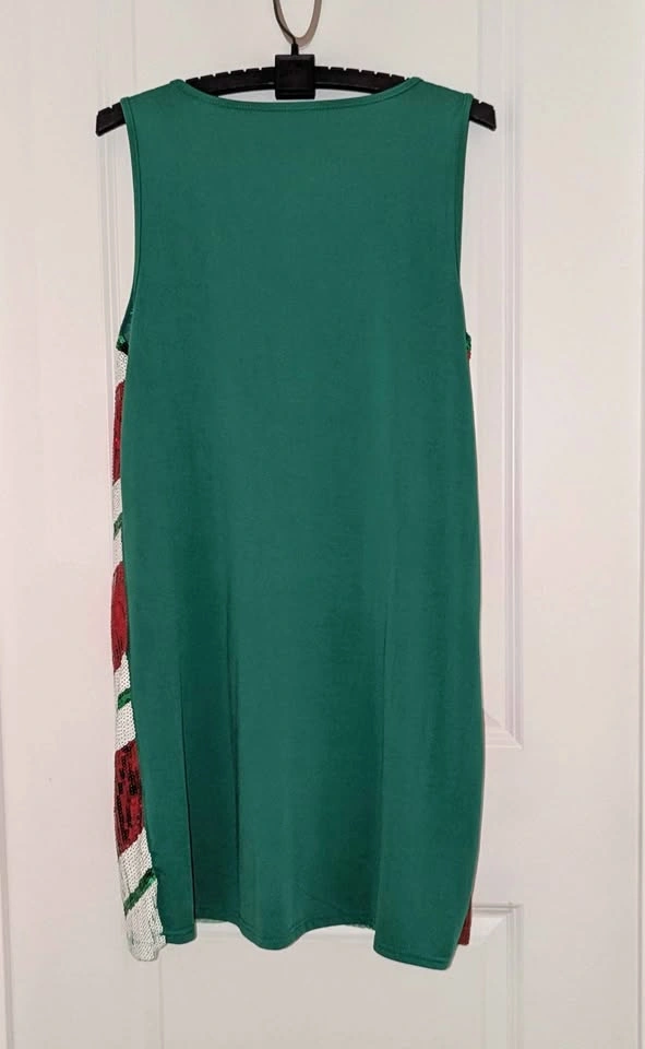 Spencer's Workshop Sequin Christmas Dress XL Ho Ho Ho - photo 2