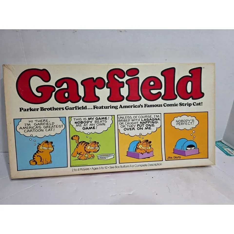 GARFIELD COMIC STRIP CAT BOARD GAME VINTAGE 1978