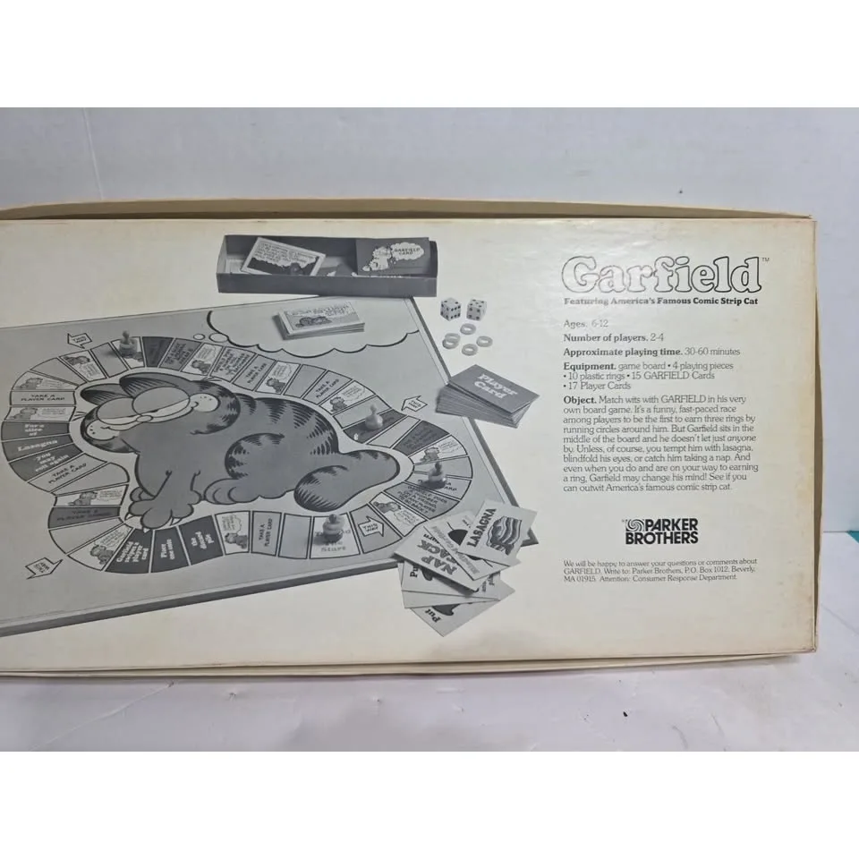 GARFIELD COMIC STRIP CAT BOARD GAME VINTAGE 1978 - photo 2