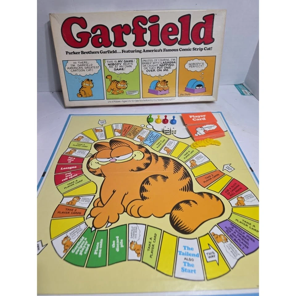 GARFIELD COMIC STRIP CAT BOARD GAME VINTAGE 1978 - photo 3