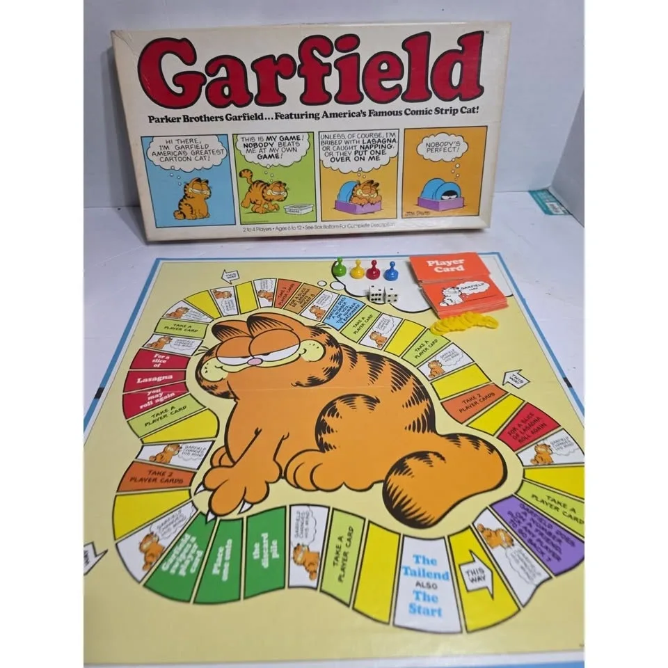 GARFIELD COMIC STRIP CAT BOARD GAME VINTAGE 1978 - photo 3