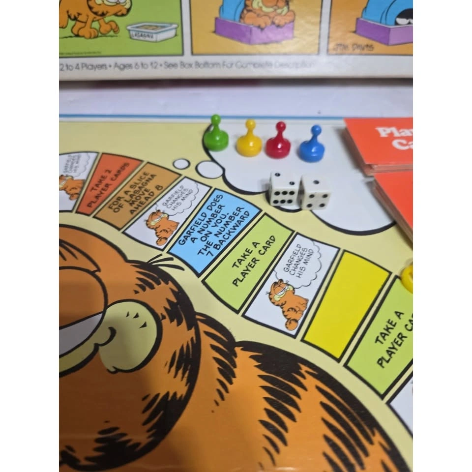 GARFIELD COMIC STRIP CAT BOARD GAME VINTAGE 1978 - photo 4