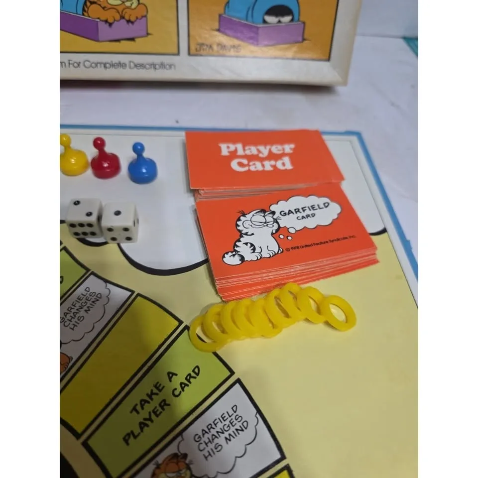 GARFIELD COMIC STRIP CAT BOARD GAME VINTAGE 1978 - photo 5