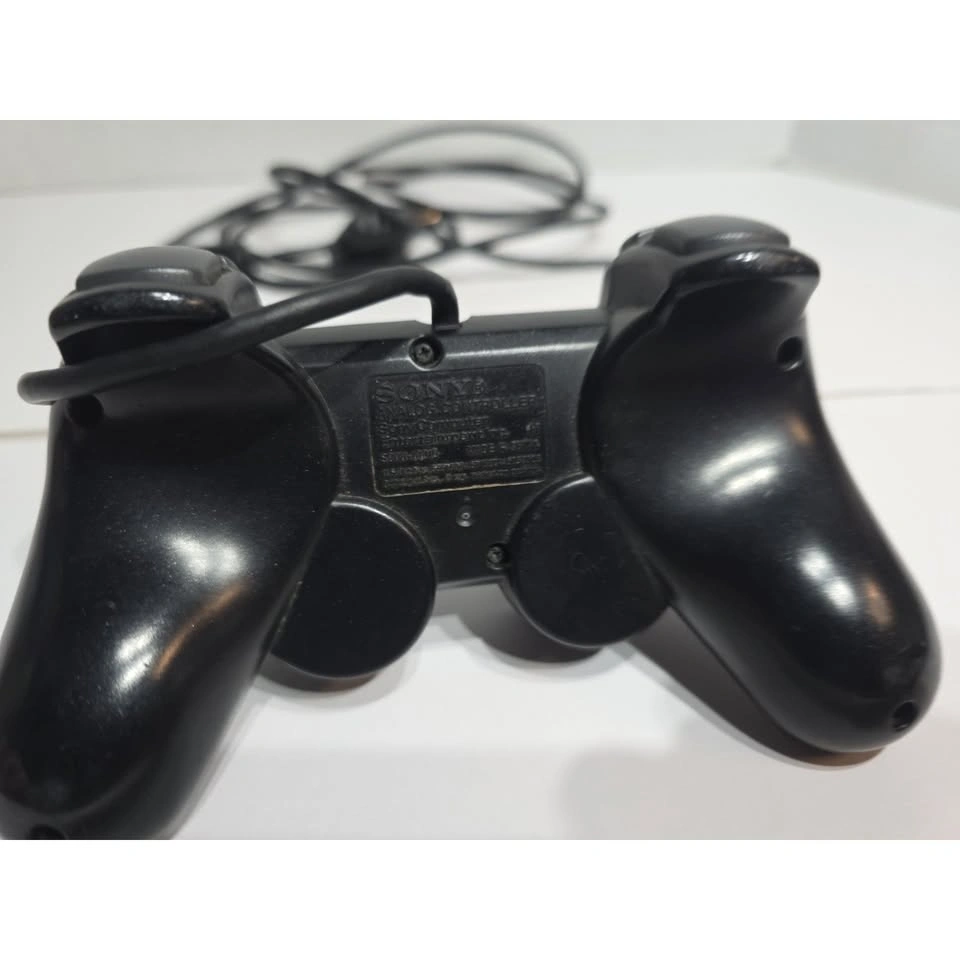 Black Dual Shock 2 Controller Official Sony PlayStation 2 PS2 - photo 4