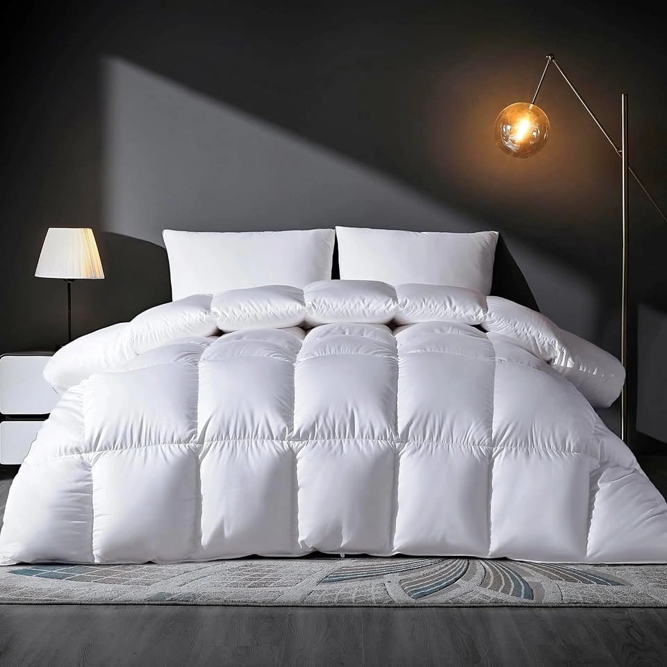 Queen Feather Down Comforter 90” x 90” Hotel Collection