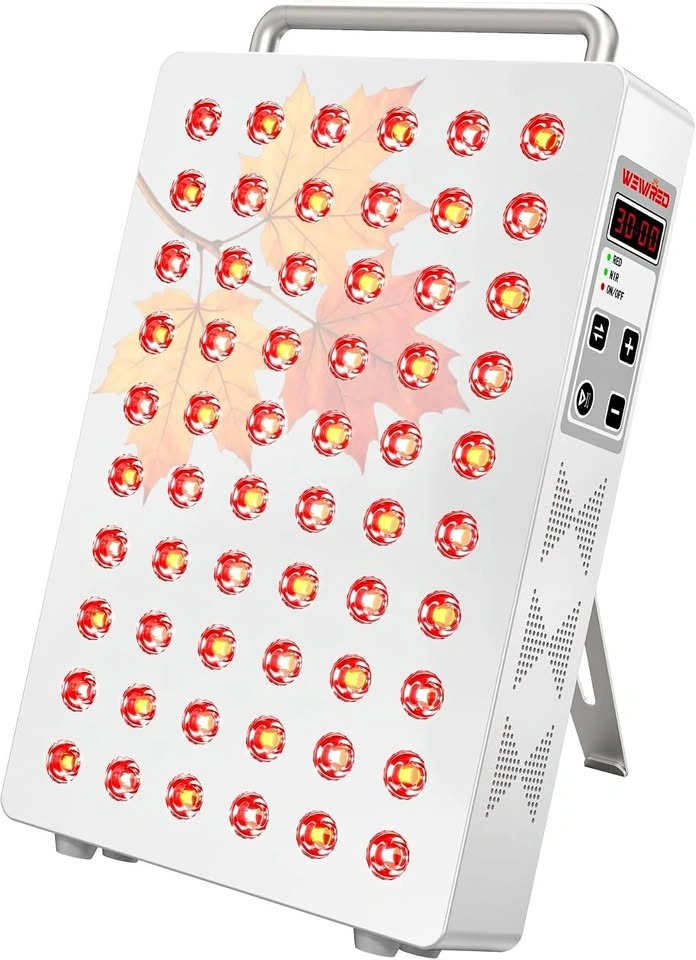 100W Red Light Therapy Panel with 5 Wavelengths & Timer Stand