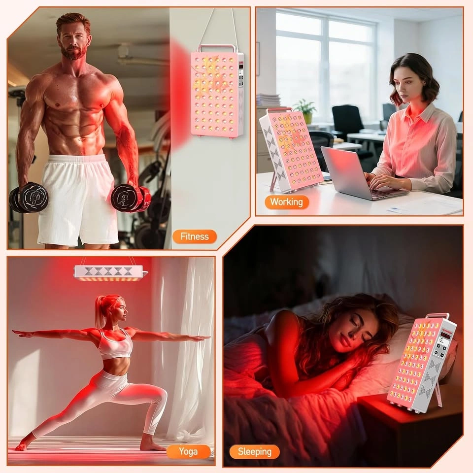 100W Red Light Therapy Panel with 5 Wavelengths & Timer Stand - photo 2