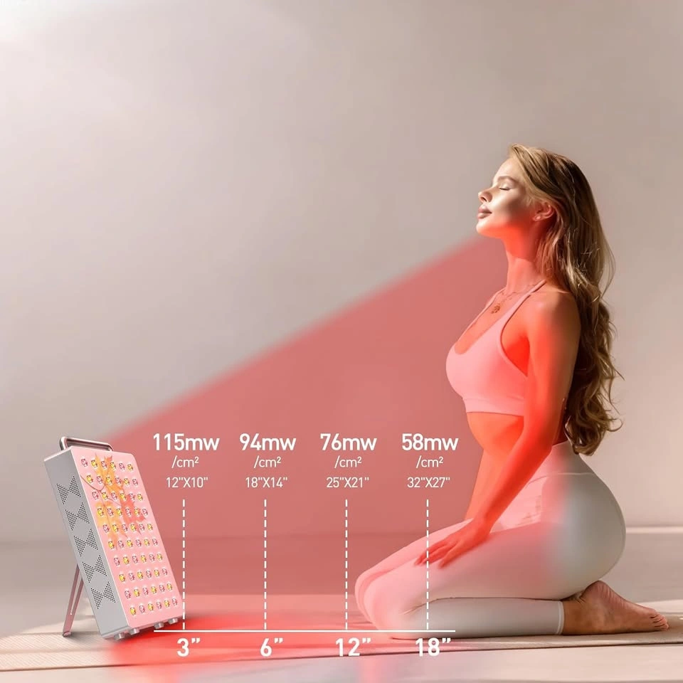 100W Red Light Therapy Panel with 5 Wavelengths & Timer Stand - photo 5