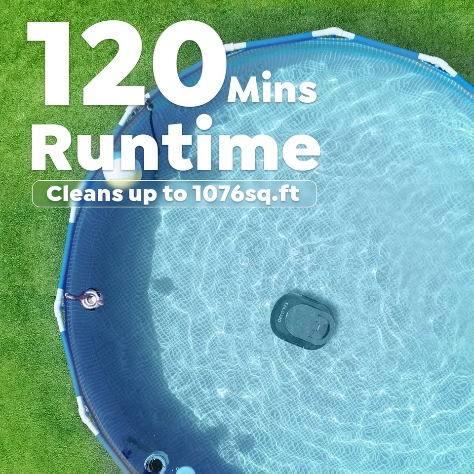 Cordless Robotic Pool Cleaner with 120-Min Runtime - photo 4