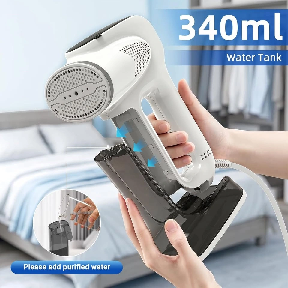 Vacuum Clothes Steamer & Iron with 3500Pa Suction, 340ML Tank - photo 5