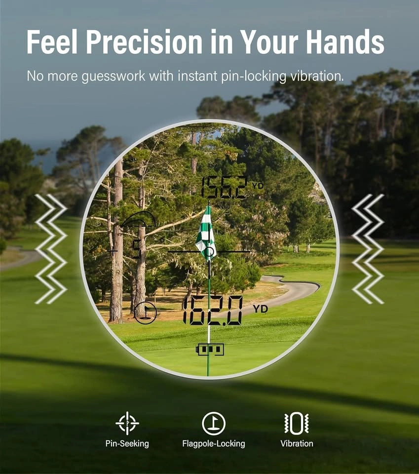 Golf Rangefinder with Slope, 1000-Yard Laser Range Finder - photo 3