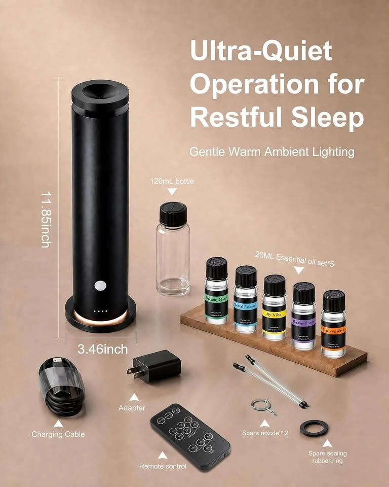 Waterless Hotel Collection Scent Diffuser with 5 Essential Oils - photo 2
