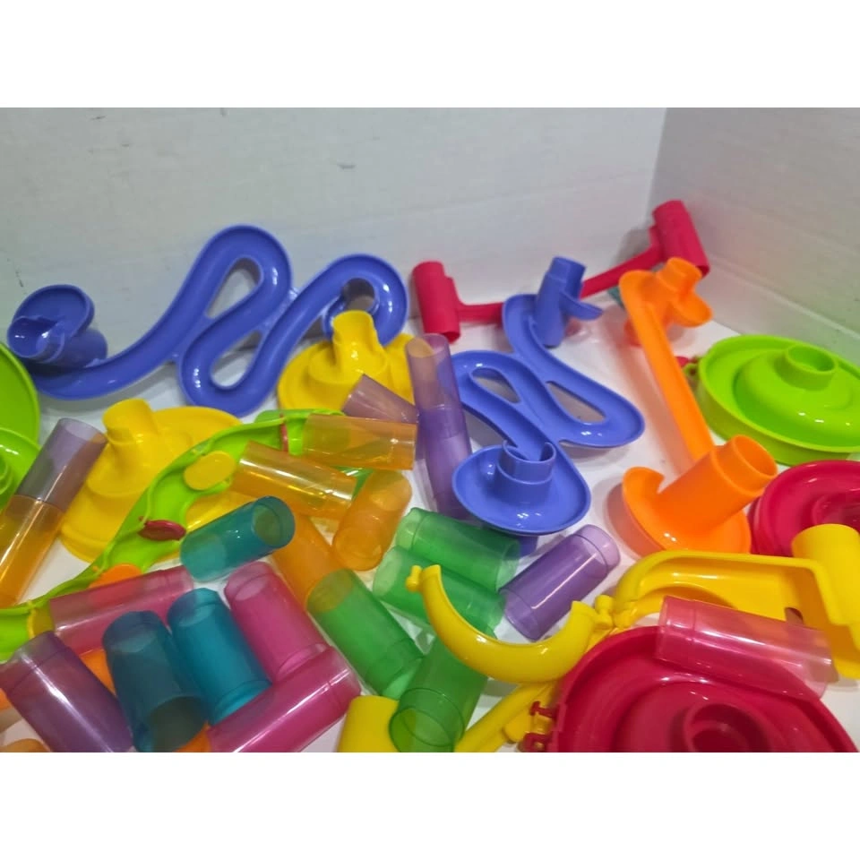 Marble Run Maze Race Track Lot Pieces Add On 60 Plus Parts - photo 5