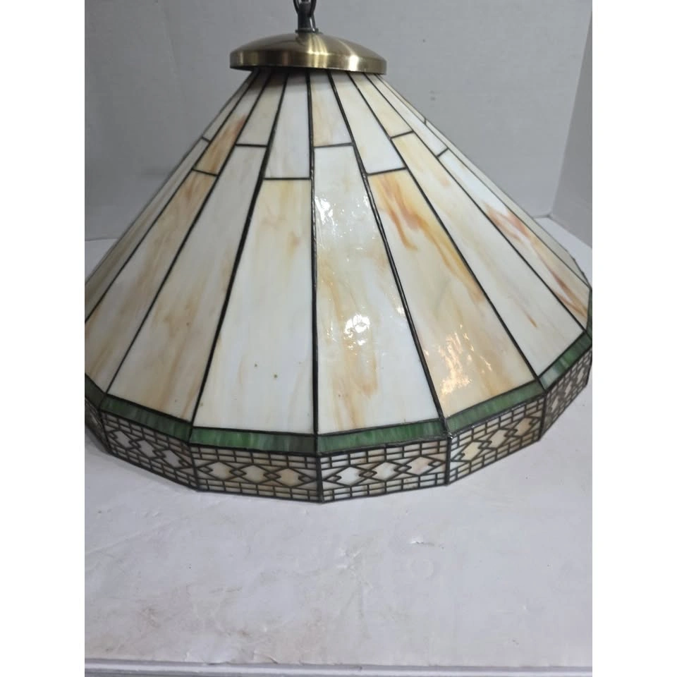 Tiffany Style Stained Glass Pendant Lamp Shade - photo 2