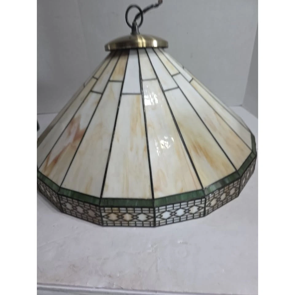 Tiffany Style Stained Glass Pendant Lamp Shade - photo 3
