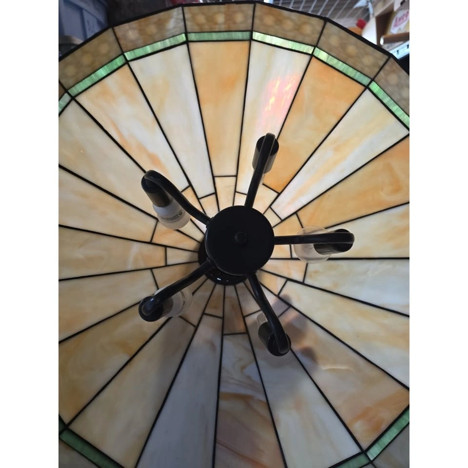 Tiffany Style Stained Glass Pendant Lamp Shade - photo 4