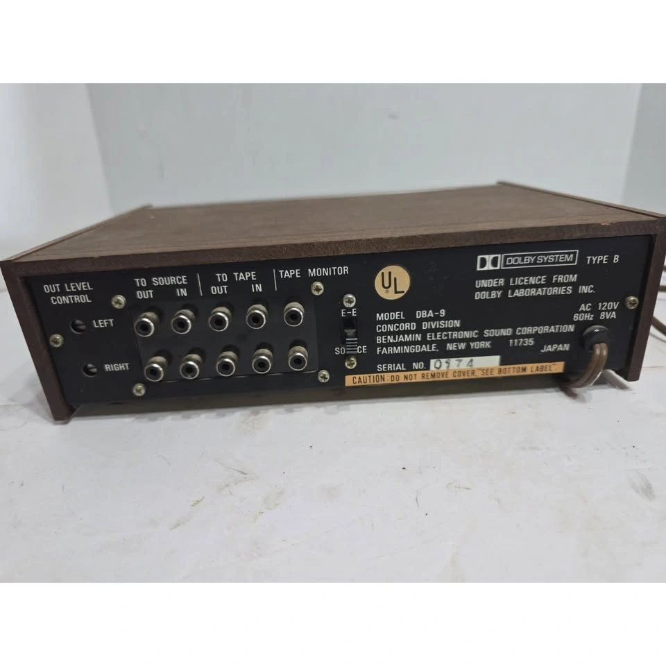 1970's Concord DBA-9 Dolby Noise Reduction Unit - photo 5