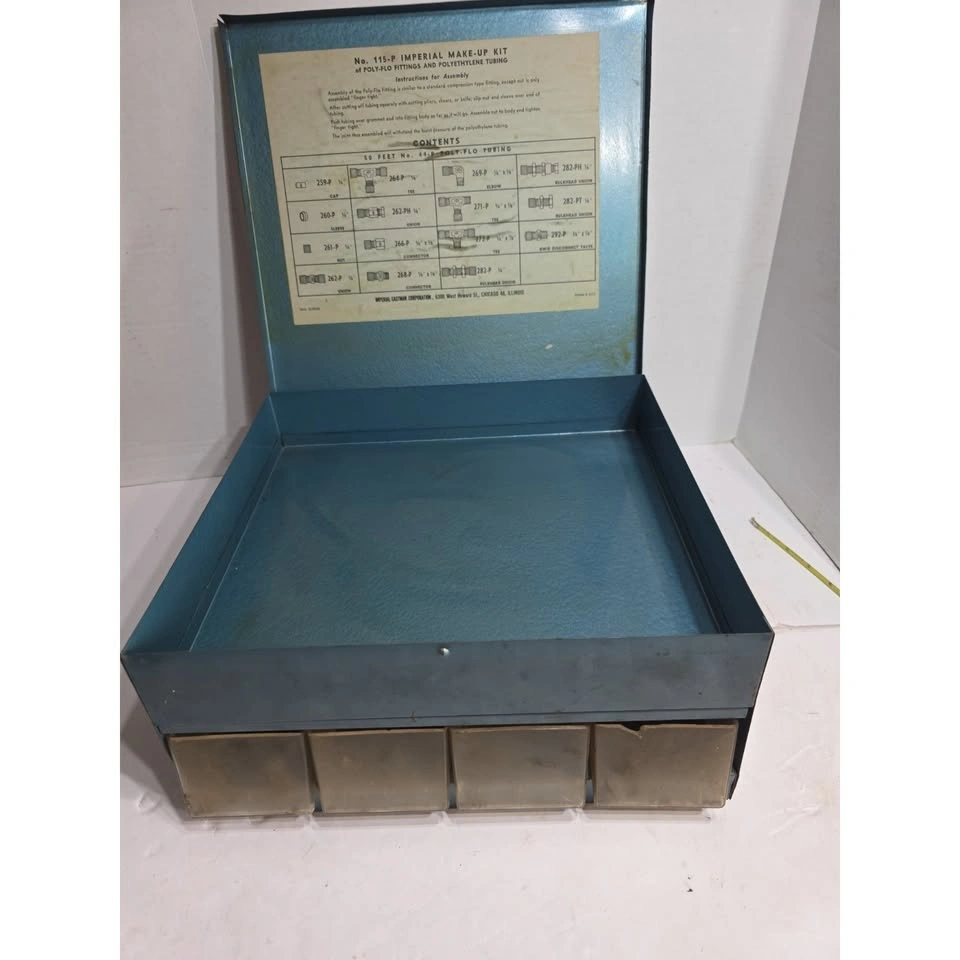 Vintage Imperial Brass Fittings Metal Display Case - photo 4