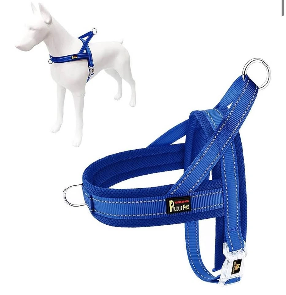 NEW no pull dog harness (size S / navy blue) - photo 2