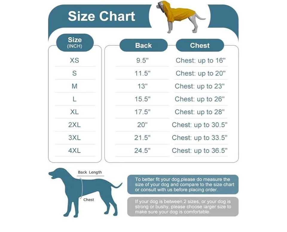 NEW waterproof dog raincoat (size S) - photo 3