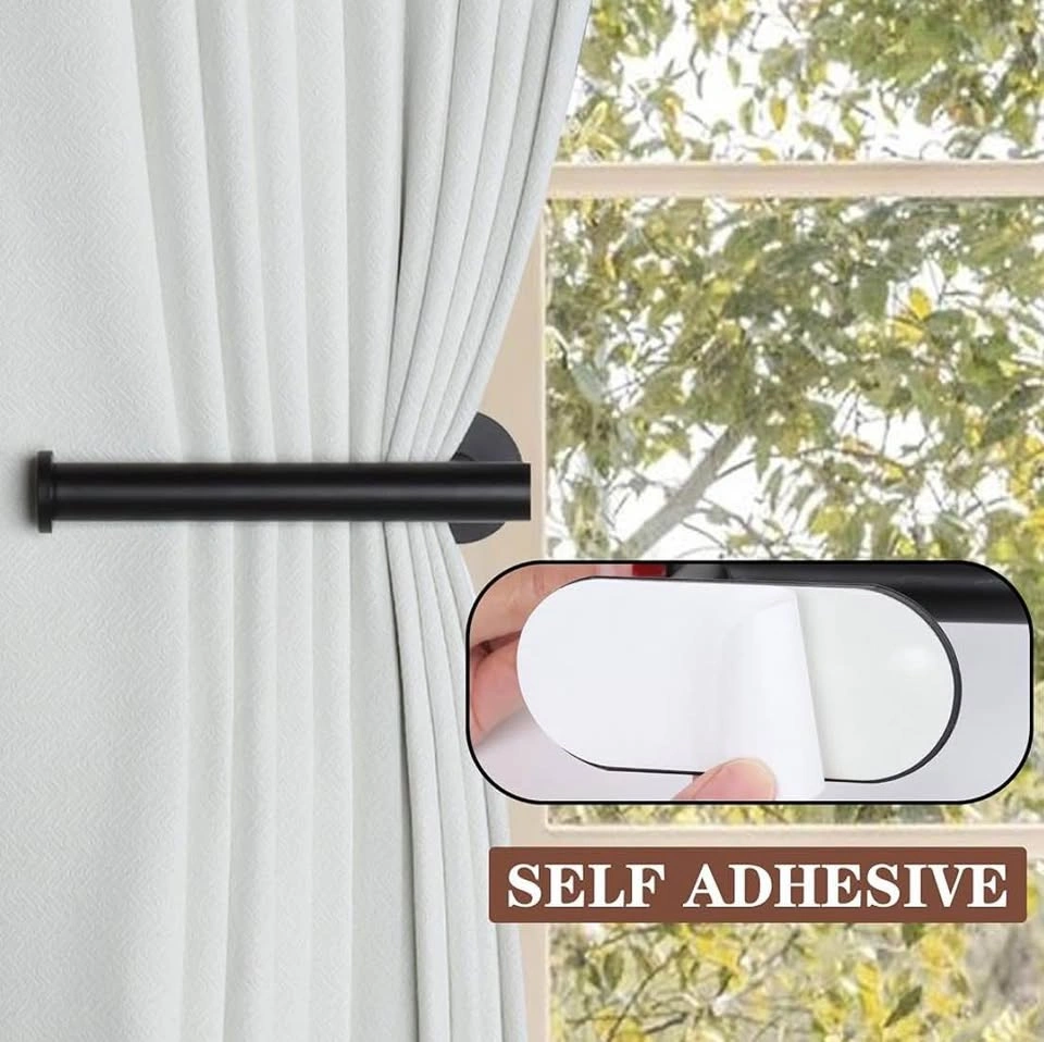 NEW 2 pack adhesive curtain holdbacks - photo 3