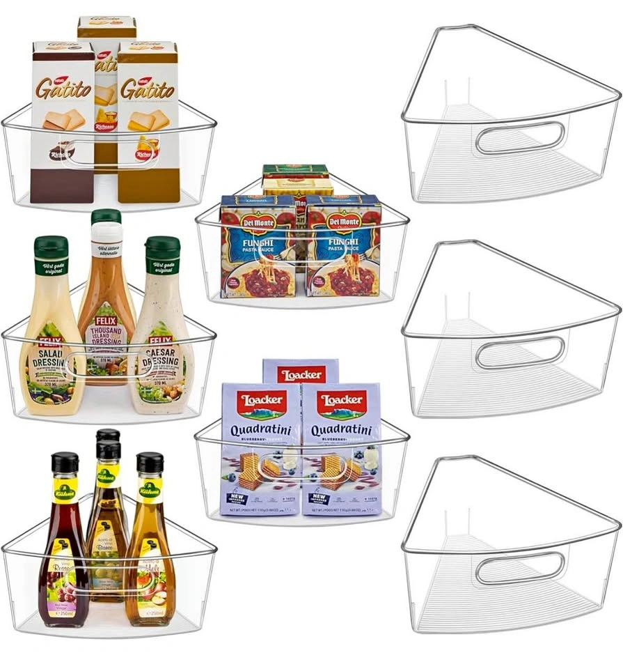 NEW 8pcs lazy Susan cabinet organizer bins (26”)