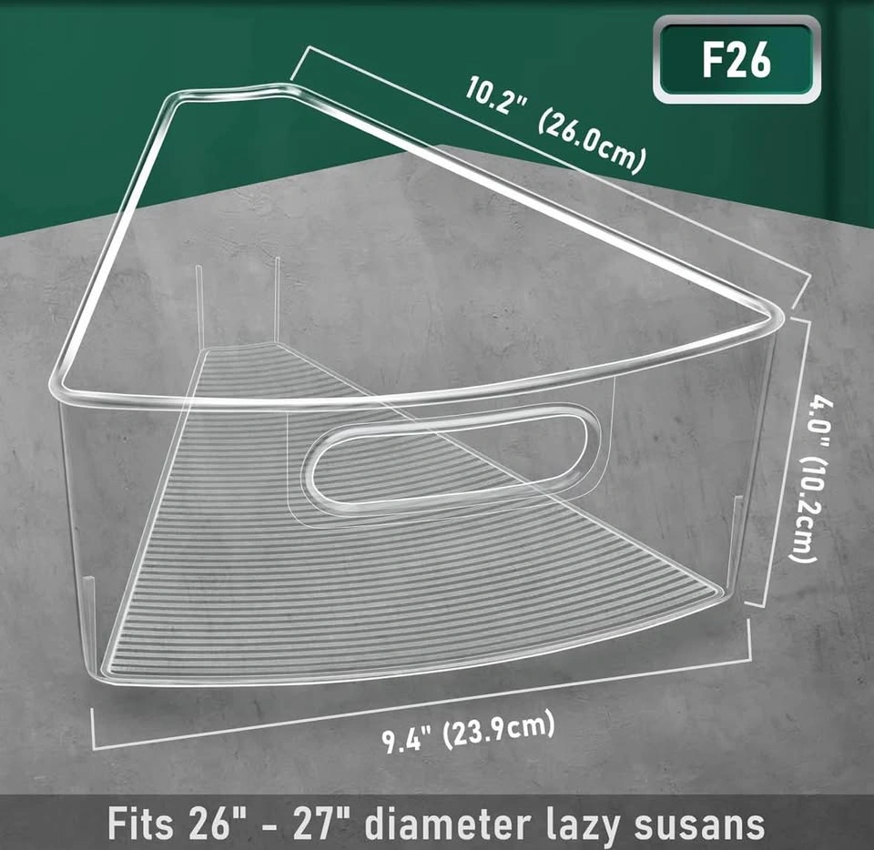 NEW 8pcs lazy Susan cabinet organizer bins (26”) - photo 2