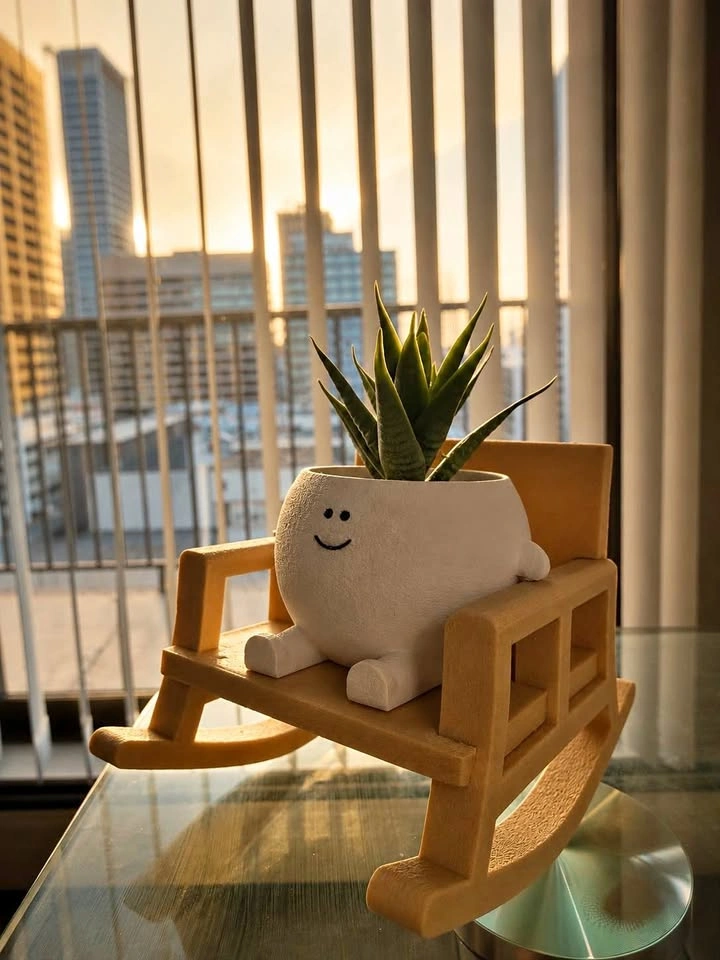 Rocking chair Mini planter