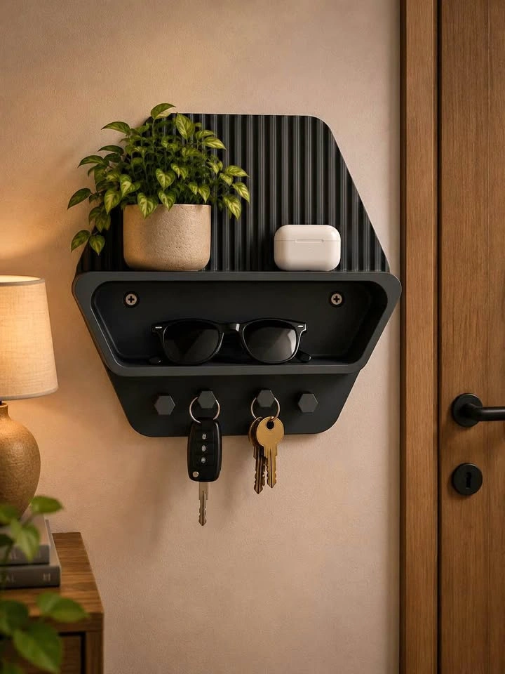 Aesthetic wall key organizer