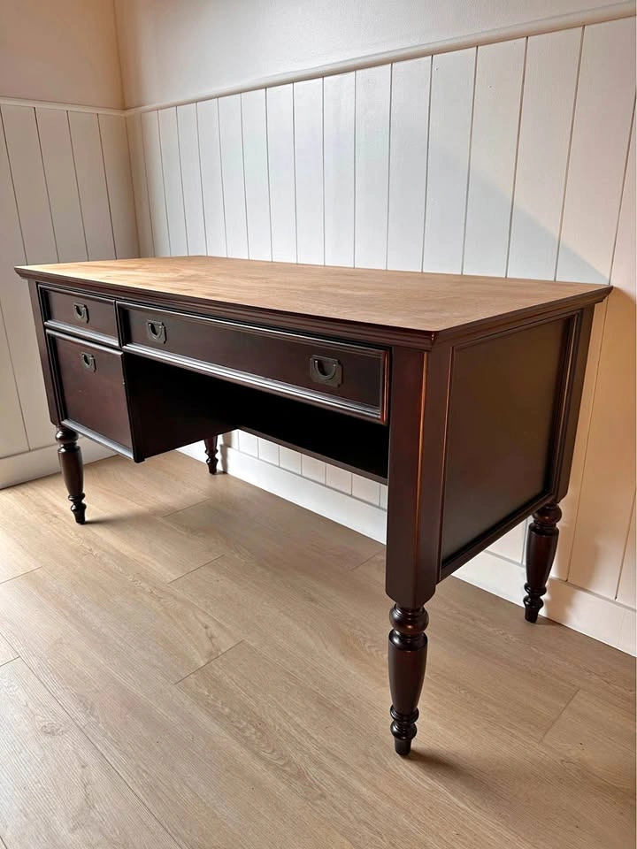 Mid Century Solid Wood Desk