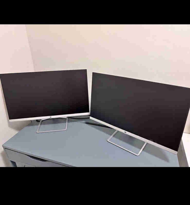 HP 24” Dual Monitors Setup for Home Office