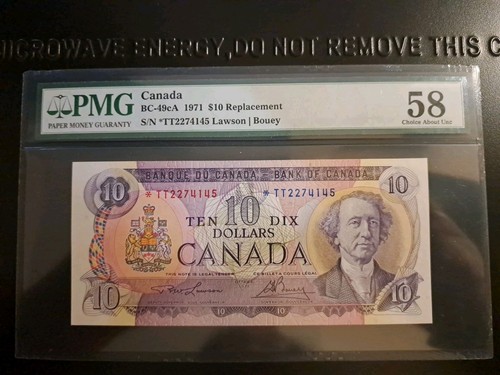 1971 Bank Of Canada $10 Replacement Note Lawson-Bouey *TT