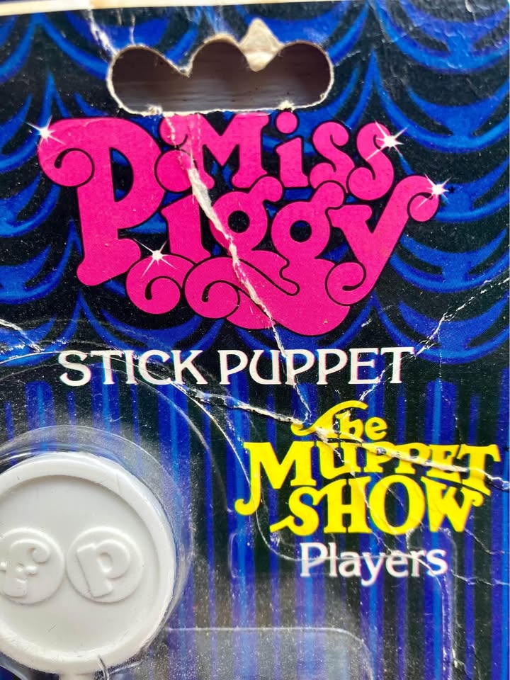 Vintage Fisher Price Miss Piggy Stick Puppet 1979 - New - photo 3