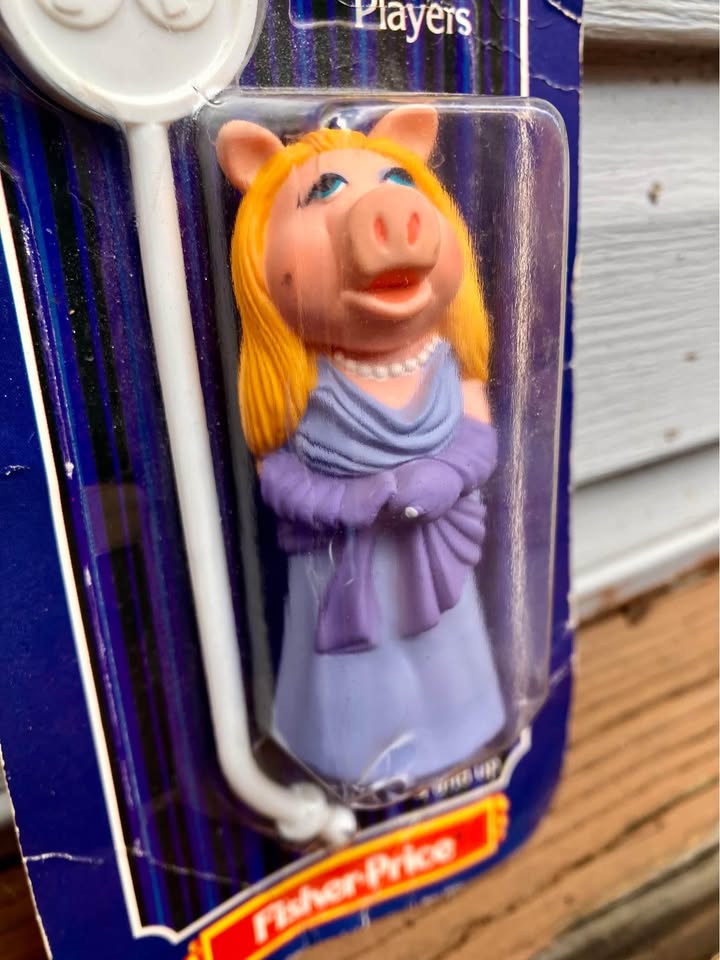 Vintage Fisher Price Miss Piggy Stick Puppet 1979 - New - photo 4