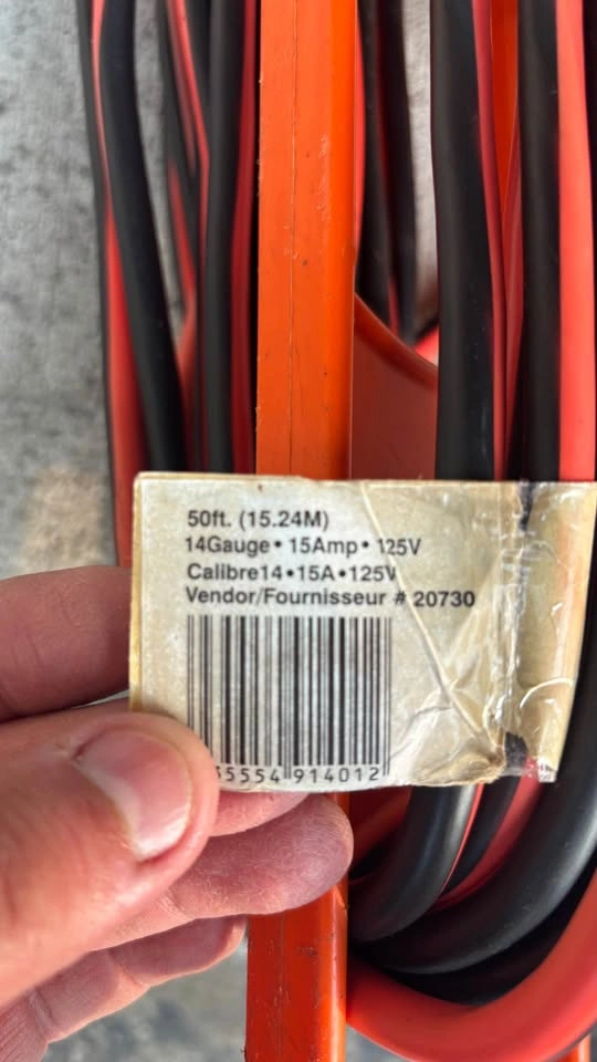 Husky 50 ft. 14 Gauge 15 Amps Outdoor Medium Duty Extension Cord - photo 4