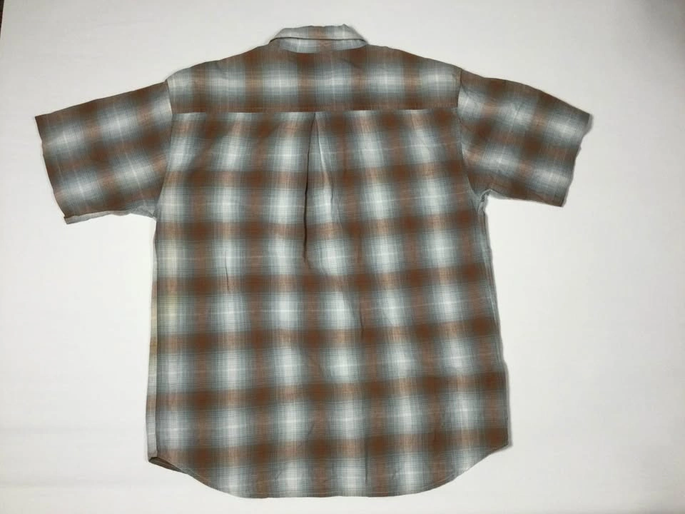 Vintage Metro One Men's Plaid Short Sleeve Button Down Shirt - photo 3