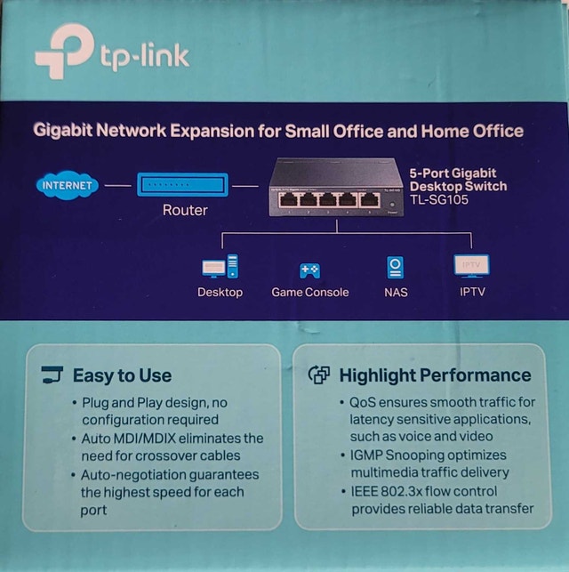 5-Port Gigabit Desktop Switch (tp-link) - photo 3