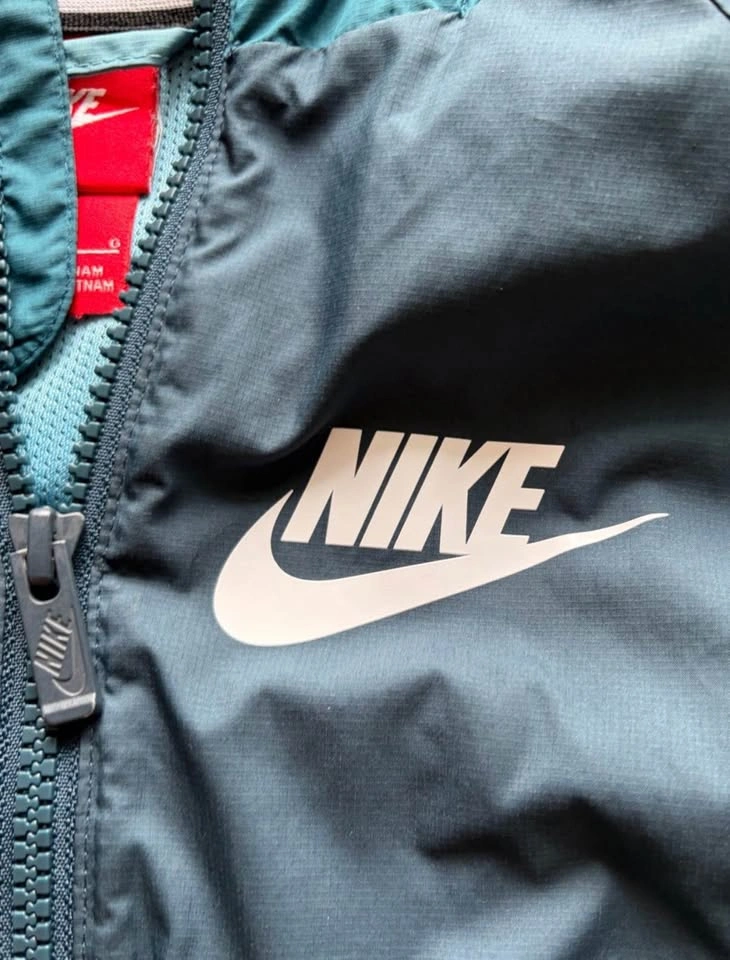 Nike Youth Hooded Windbreaker Jacket – Size L (Teal Blue) - photo 2