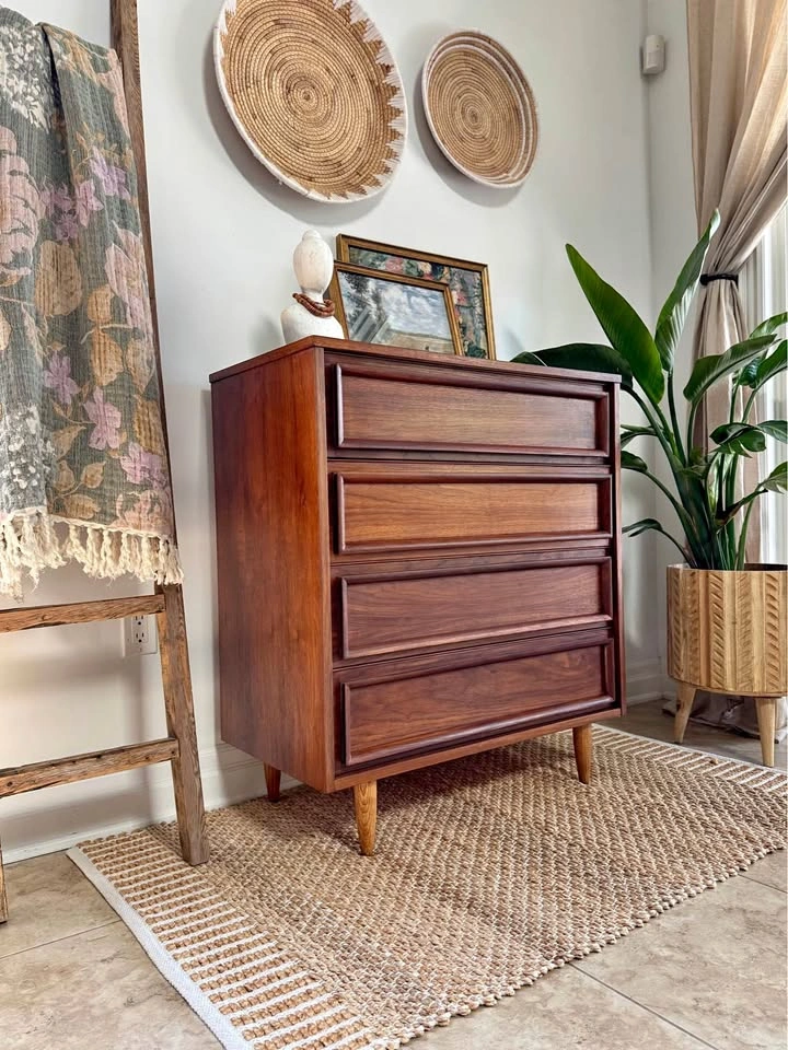 Restored Small MCM Dresser - Walnut