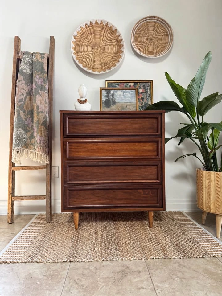 Restored Small MCM Dresser - Walnut - photo 2