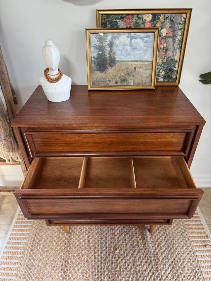 Restored Small MCM Dresser - Walnut - photo 4
