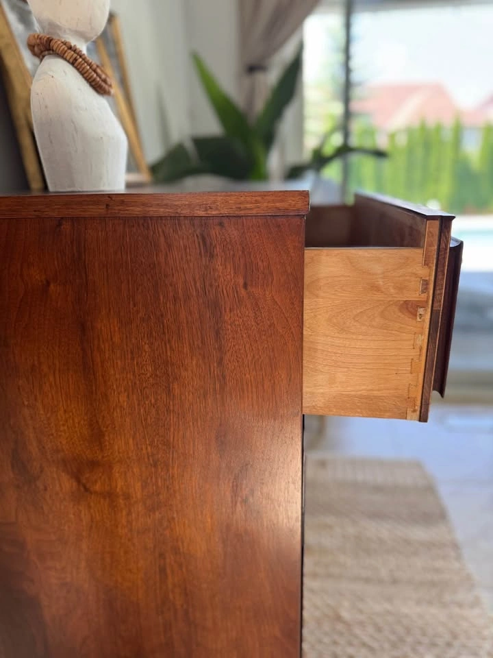 Restored Small MCM Dresser - Walnut - photo 5