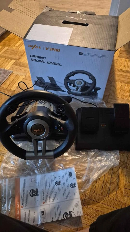 Pxn v3 Pro Gaming Racing Wheel for PC, PS3, PS4, Xbox, Switch - photo 4