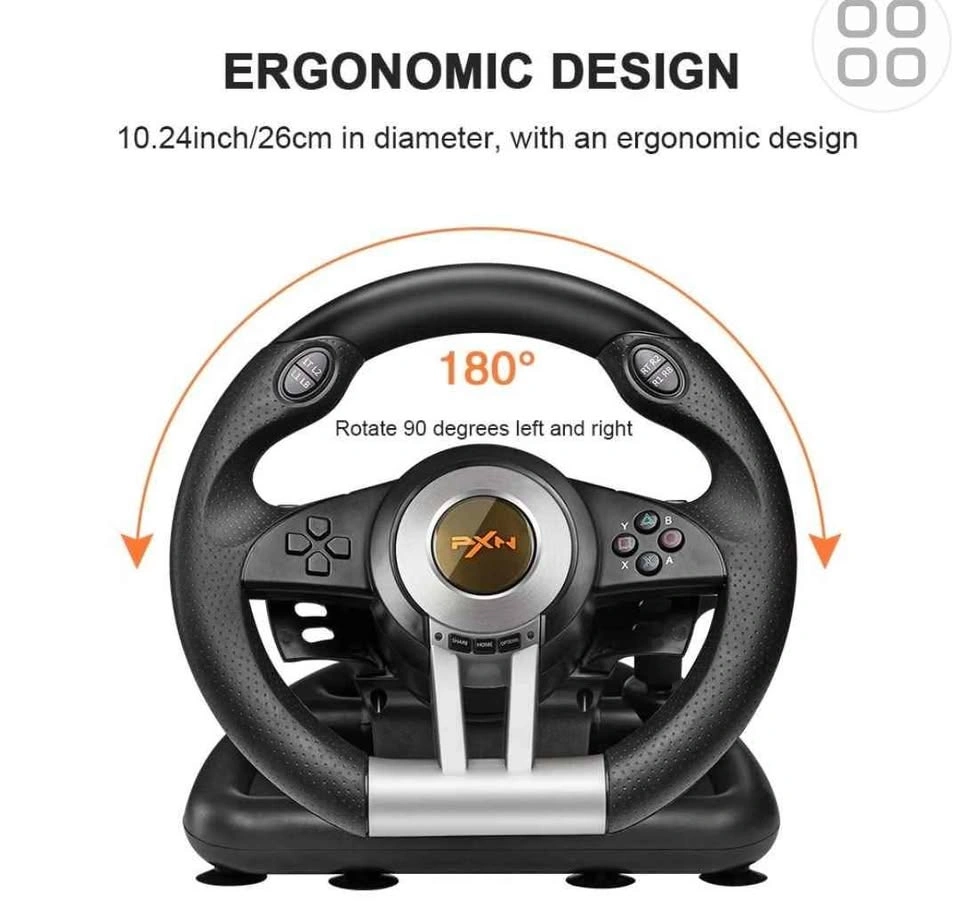 Pxn v3 Pro Gaming Racing Wheel for PC, PS3, PS4, Xbox, Switch - photo 5