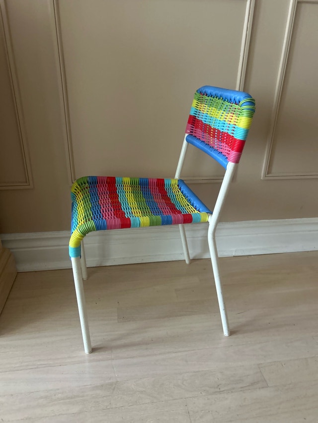 Multicoloured Woven Accent Chair for children - photo 2